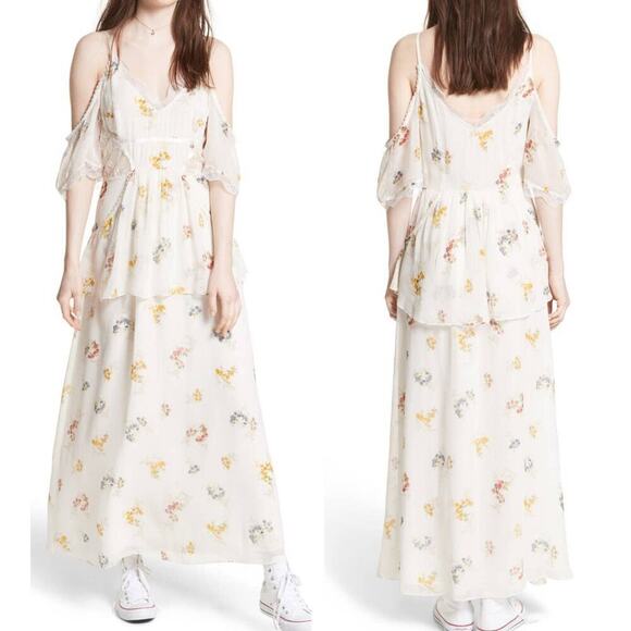 FREE PEOPLE Magnolia Maxi Dress Size 2 - Picture 1 of 9